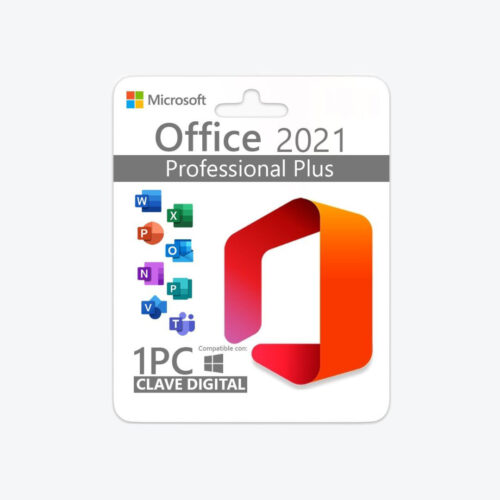 Microsoft Office 2021 Professional Plus – 1 PC – Licencia Digital – Activación en Línea