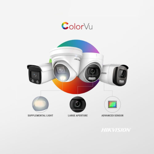Kit 4 Cámaras de Seguridad Hikvision ColorVu – 2MP FHD – C/Audio – 2TB – Instalación Incluida