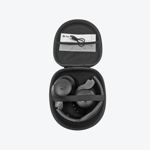 Audífonos Inalámbricos TEROS TE-8033N – Headset – Cancelación Activa de Ruido (ANC) – Blanco / Negro