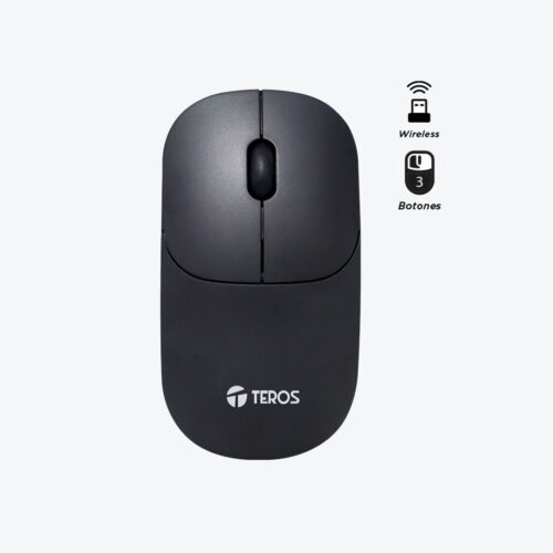 Mouse Óptico Inalámbrico TEROS TE-1217S – 1000 DPI – Receptor USB – 3 Botones