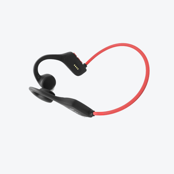 Audífonos Bluetooth TEROS TE-8078R – Conducción de Aire – Rojo/Gris – Manos Libres – Deportivos