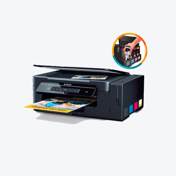 Impresora Epson L395 – Wi-Fi – Escáner – Copiadora – Reacondicionada con Garantía