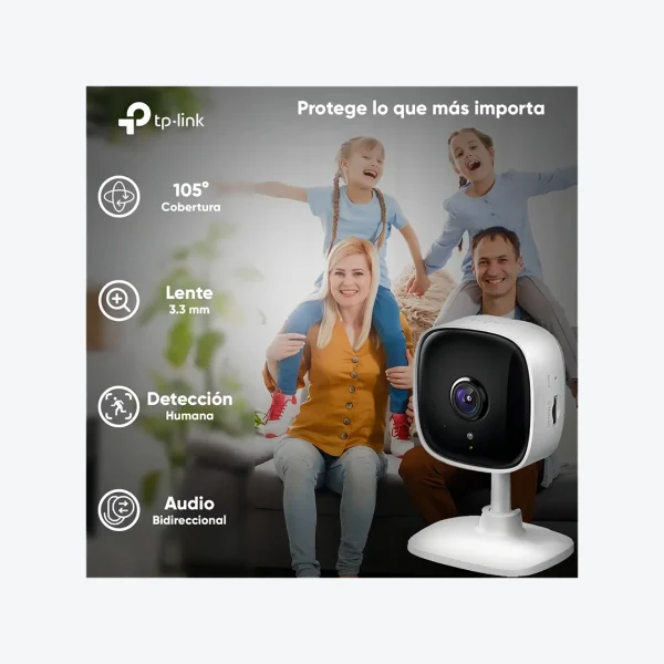 Cámara Cloud WiFi TP-Link Tapo C110 – 2K QHD – Audio Bidireccional – microSD